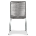 Zina Outdoor Stackable Dining Chair - Heathered Gray