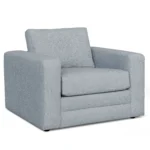 Riley 42_ Lounge Chair - Silver Light Blue