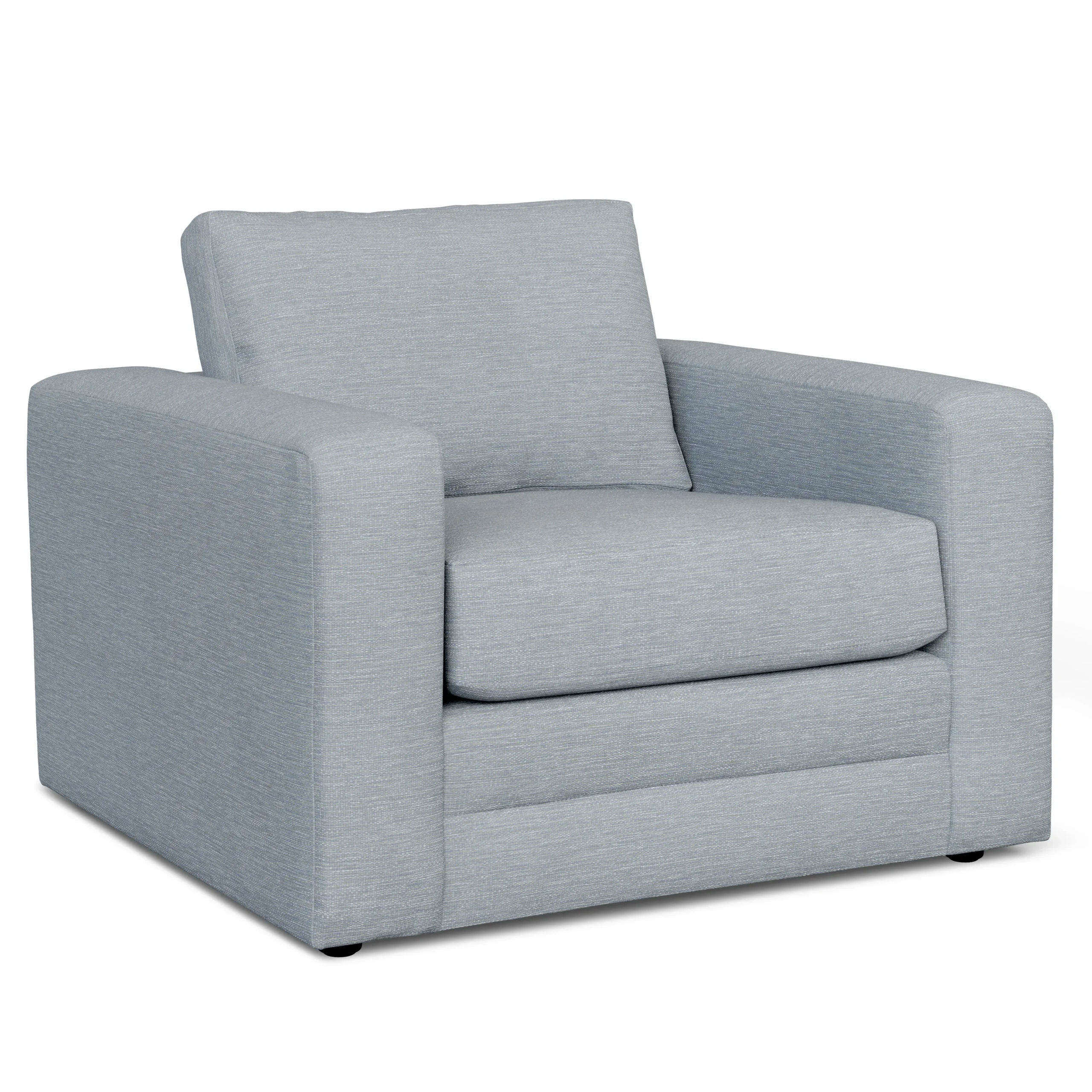 Riley 42_ Lounge Chair - Silver Light Blue - Image 10