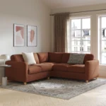 Vati 92_ Corner Sectional -  Natural Oak and Napa Rust