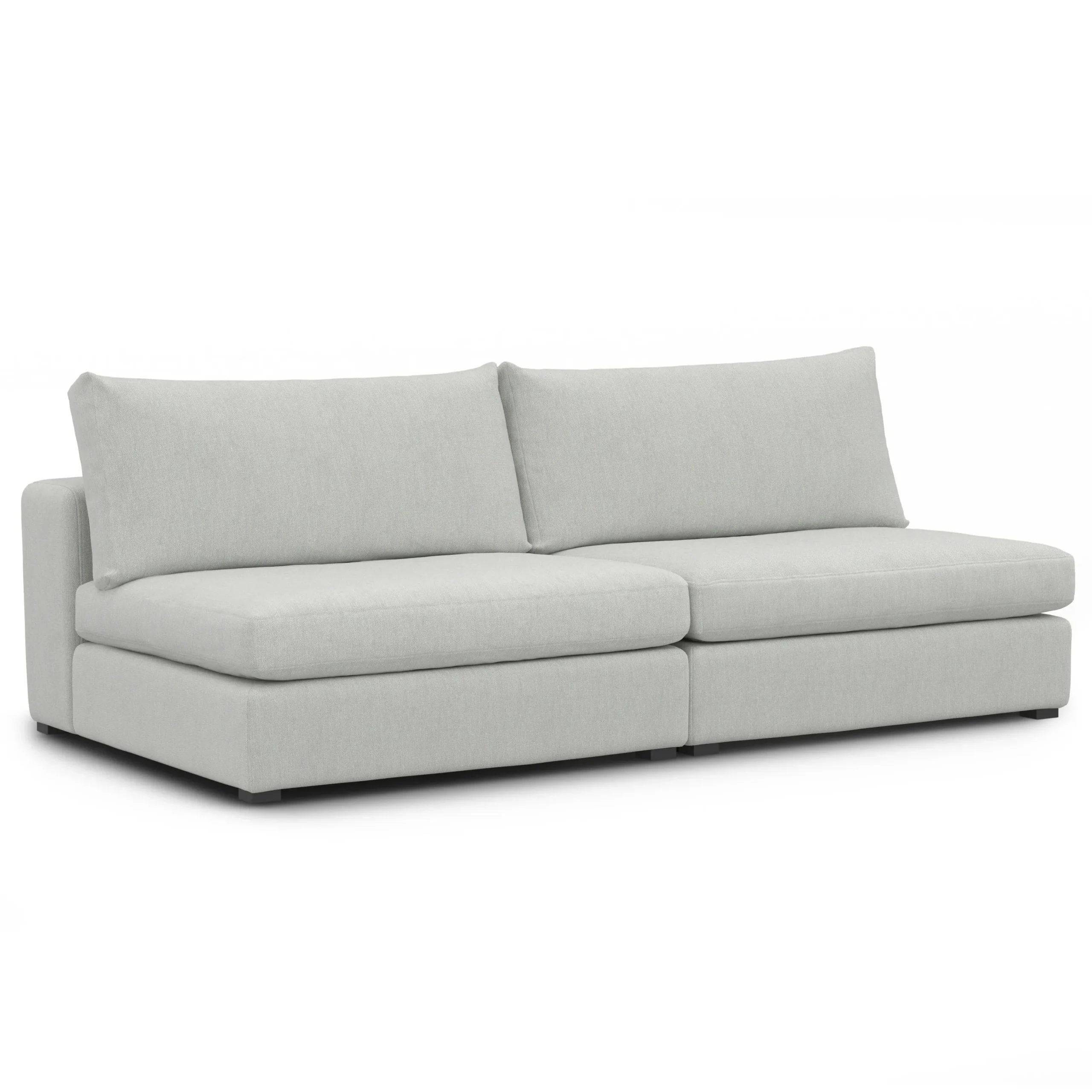 Beta 79_ Armless Modular Sofa - Welsh Gray - Image 3
