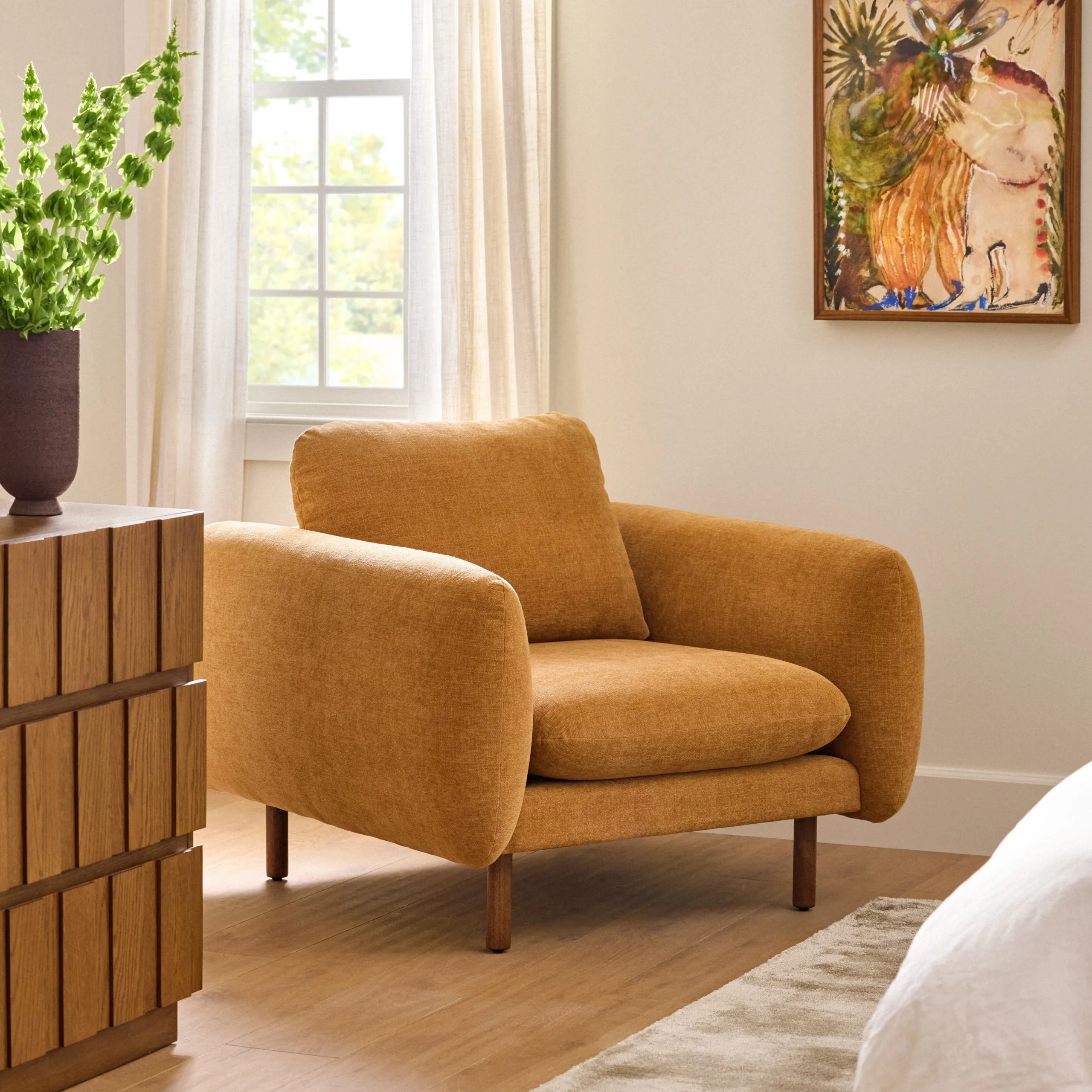 Sanders 37_ Lounge Chair - Hestia Ginger