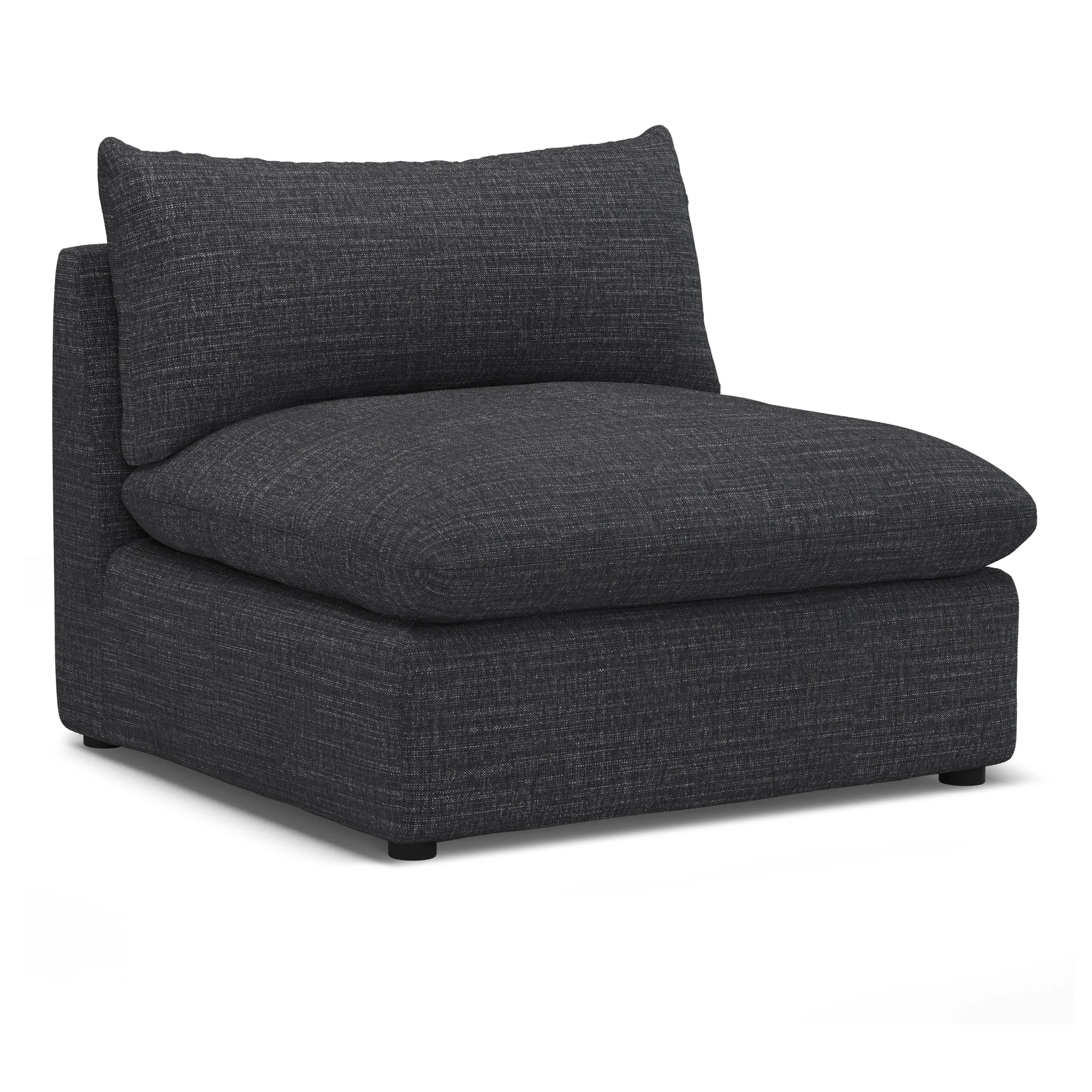 Leigh 39.5_ Armless Chair Module - Napa Charcoal - Image 11