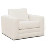 Riley 42_ Lounge Chair - Ivory Wool Bouclé