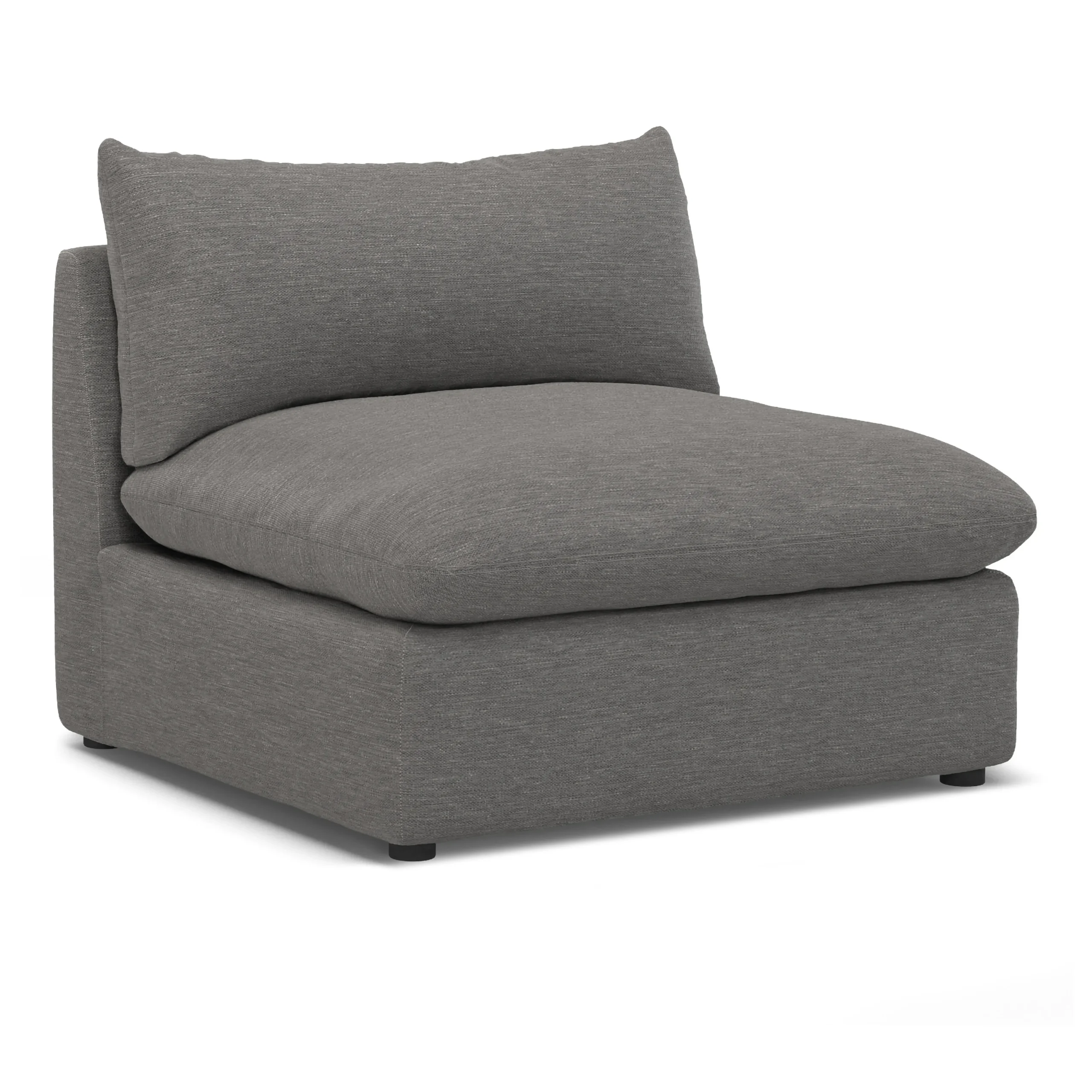 Leigh 39.5_ Armless Chair Module - Silver Gray - Image 5