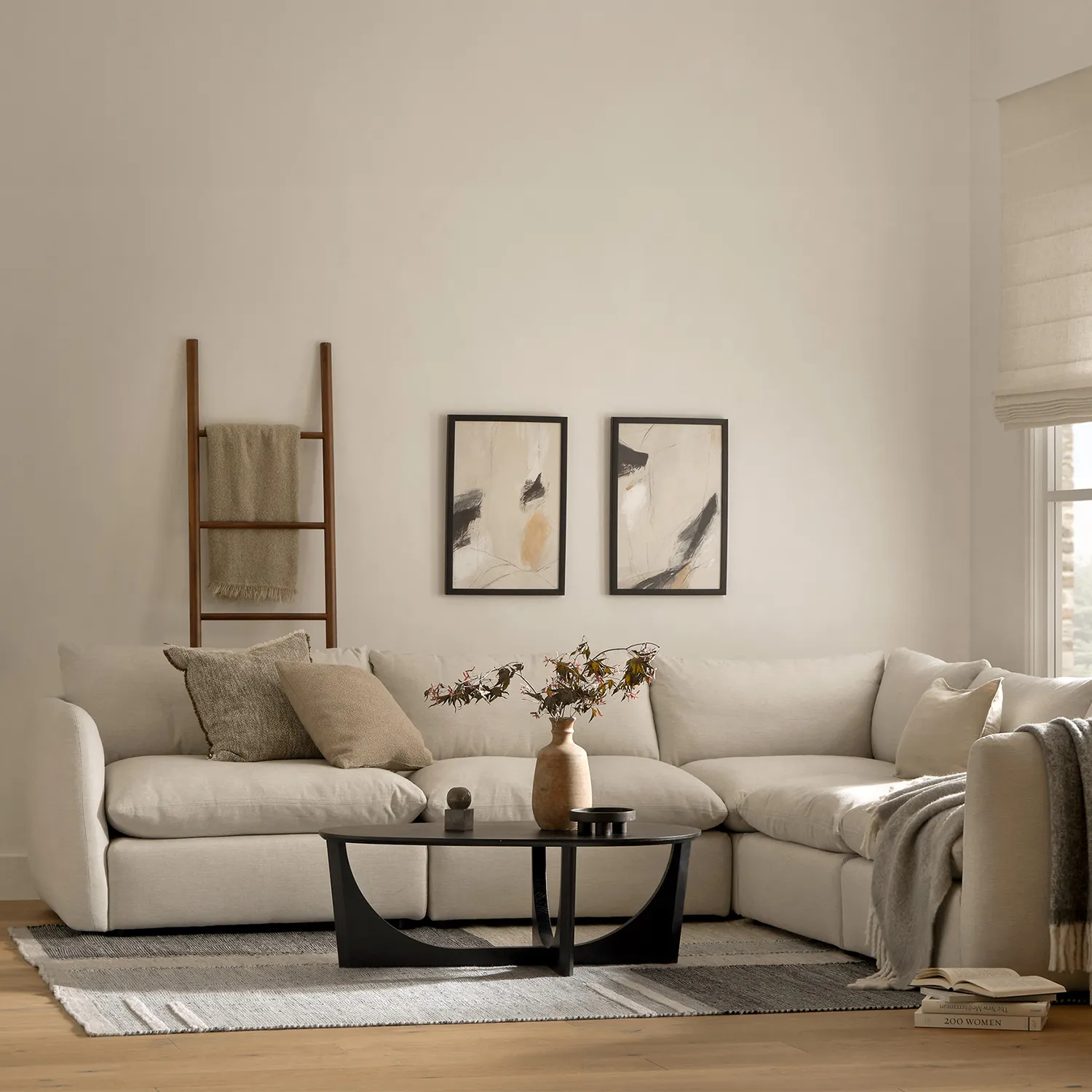 Leigh 41_ Corner Chair Module - Silver Ivory - Image 6