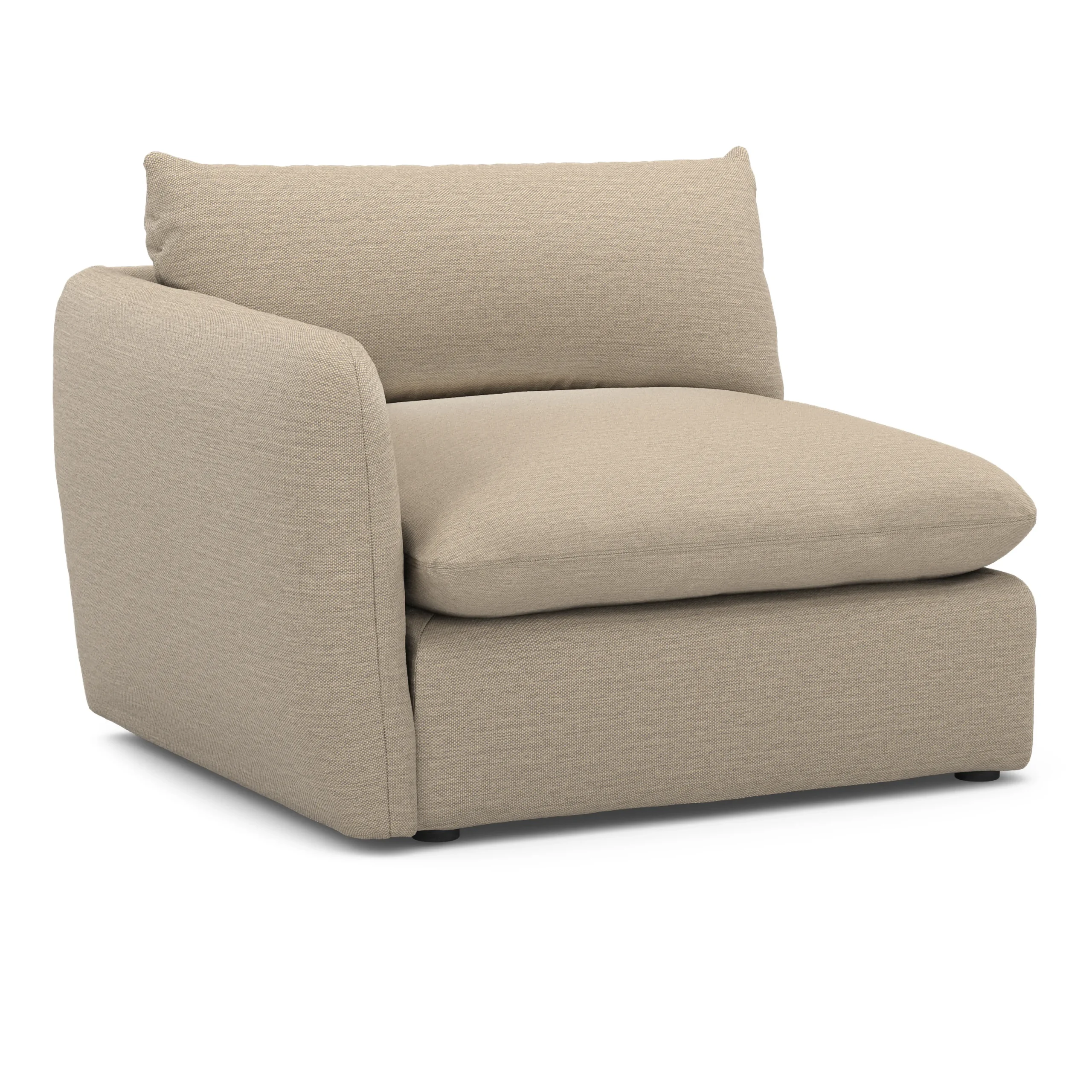 Leigh 46_ Left Arm Module - Silver Taupe - Image 7