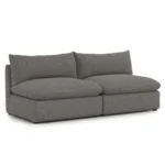 Leigh 79_ Armless Modular Sofa - Silver Gray