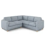 Vati 92_ Velvet Corner Sectional -  Natural Oak and Hale Fir Green