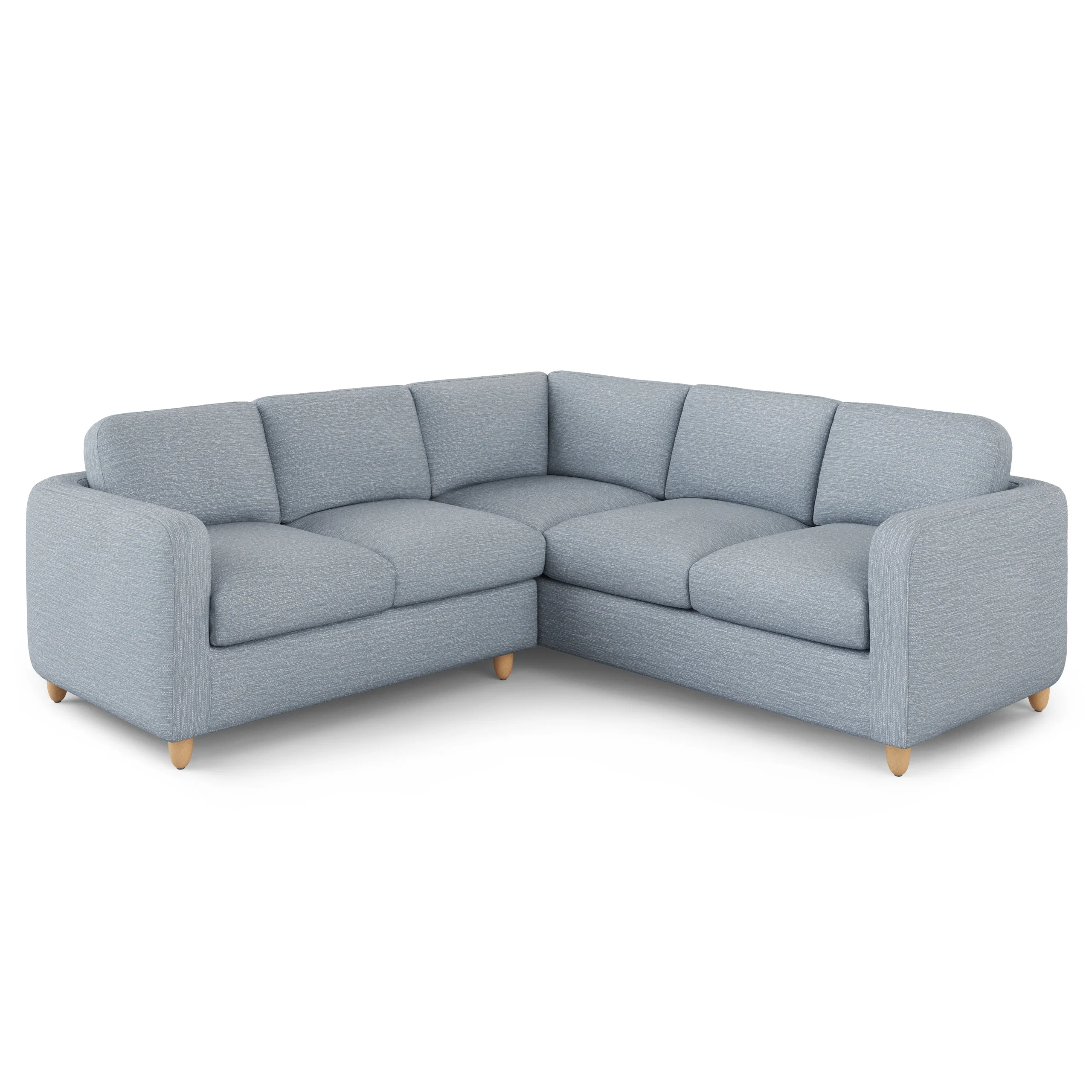 Vati 92_ Velvet Corner Sectional - Natural Oak and Hale Fir Green - Image 7