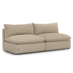 Leigh 79_ Armless Modular Sofa - Silver Taupe