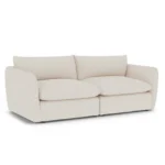 Leigh 92_ Modular Sofa - Ivory Wool Bouclé
