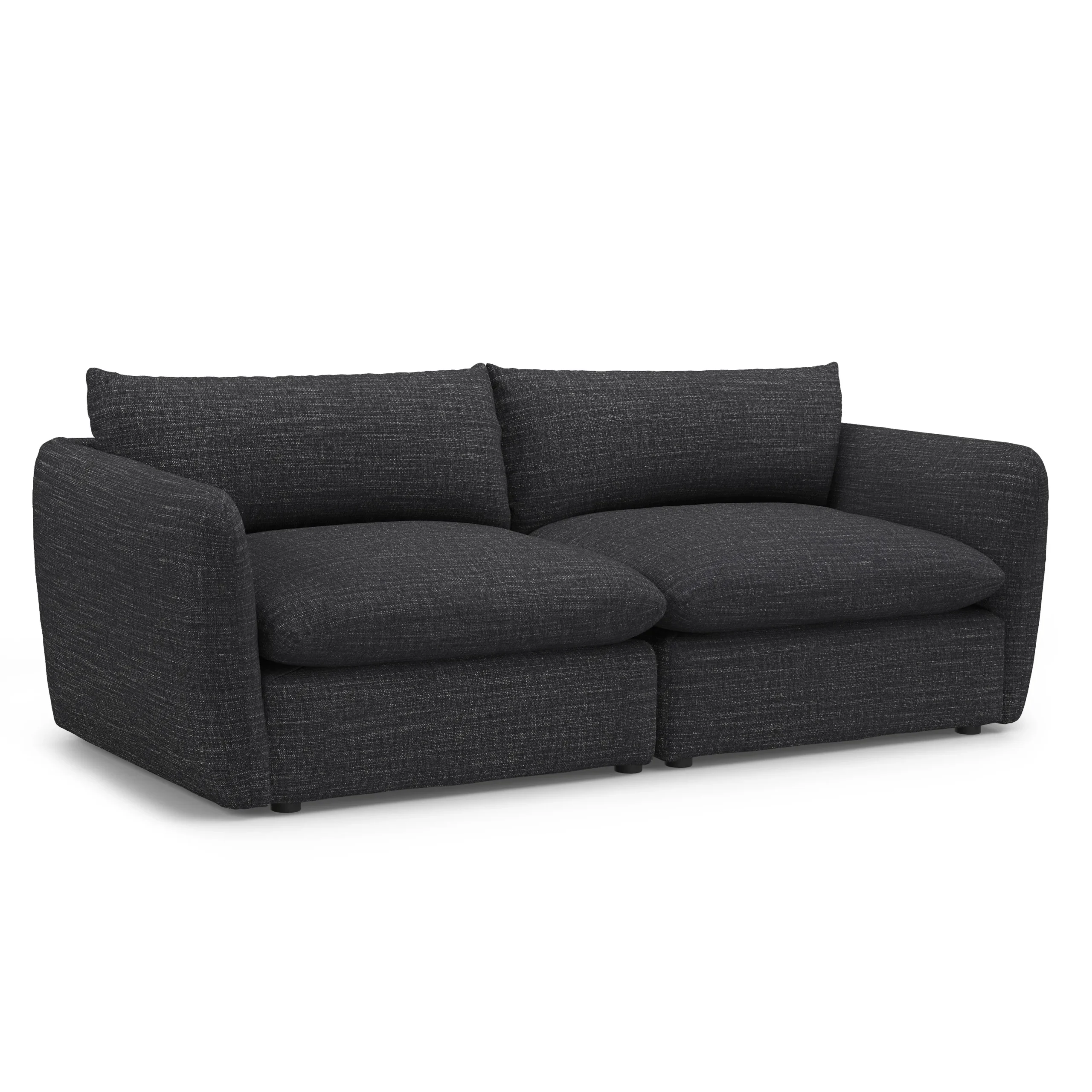 Leigh 92_ Modular Sofa - Napa Charcoal - Image 3