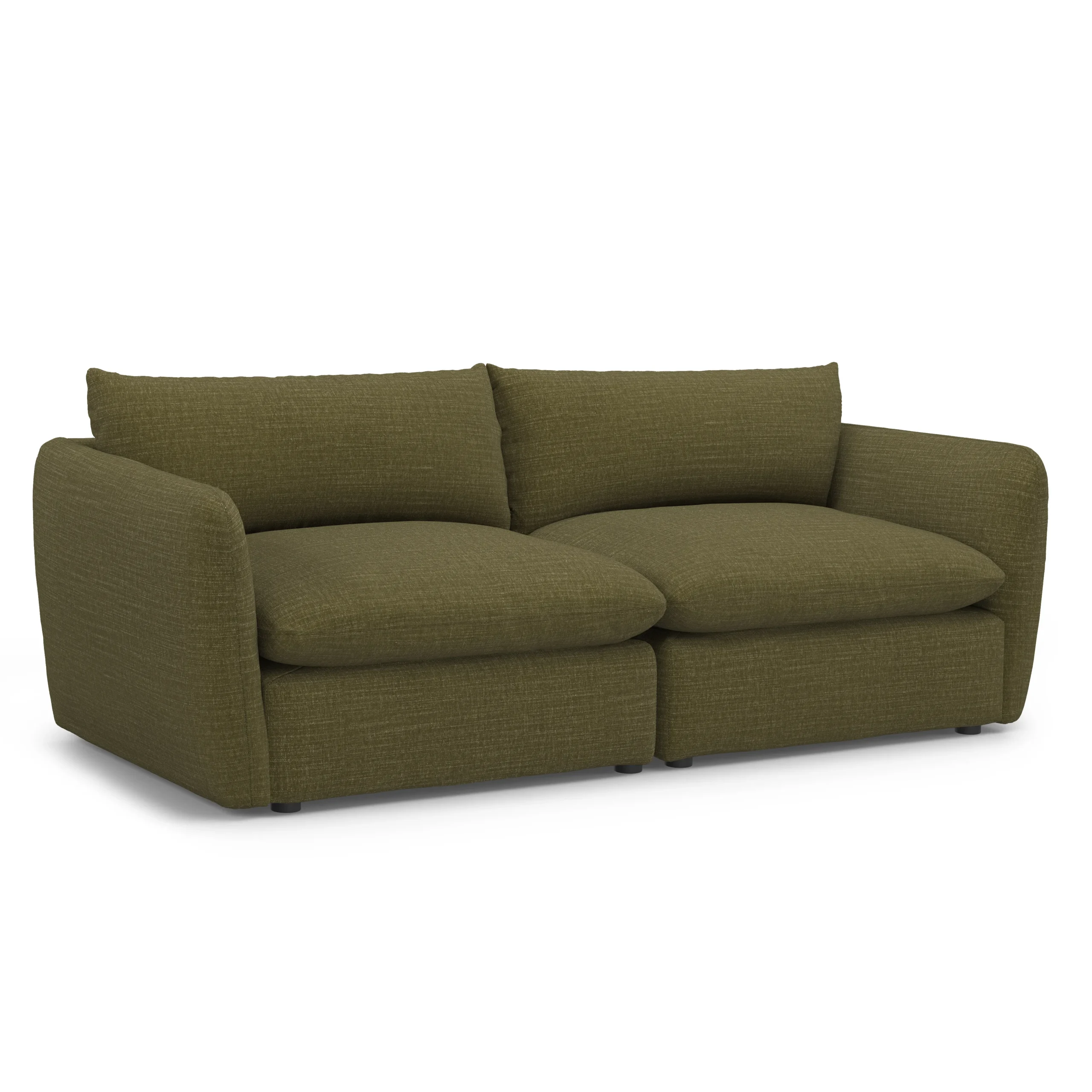 Leigh 92_ Modular Sofa - Napa Moss - Image 3
