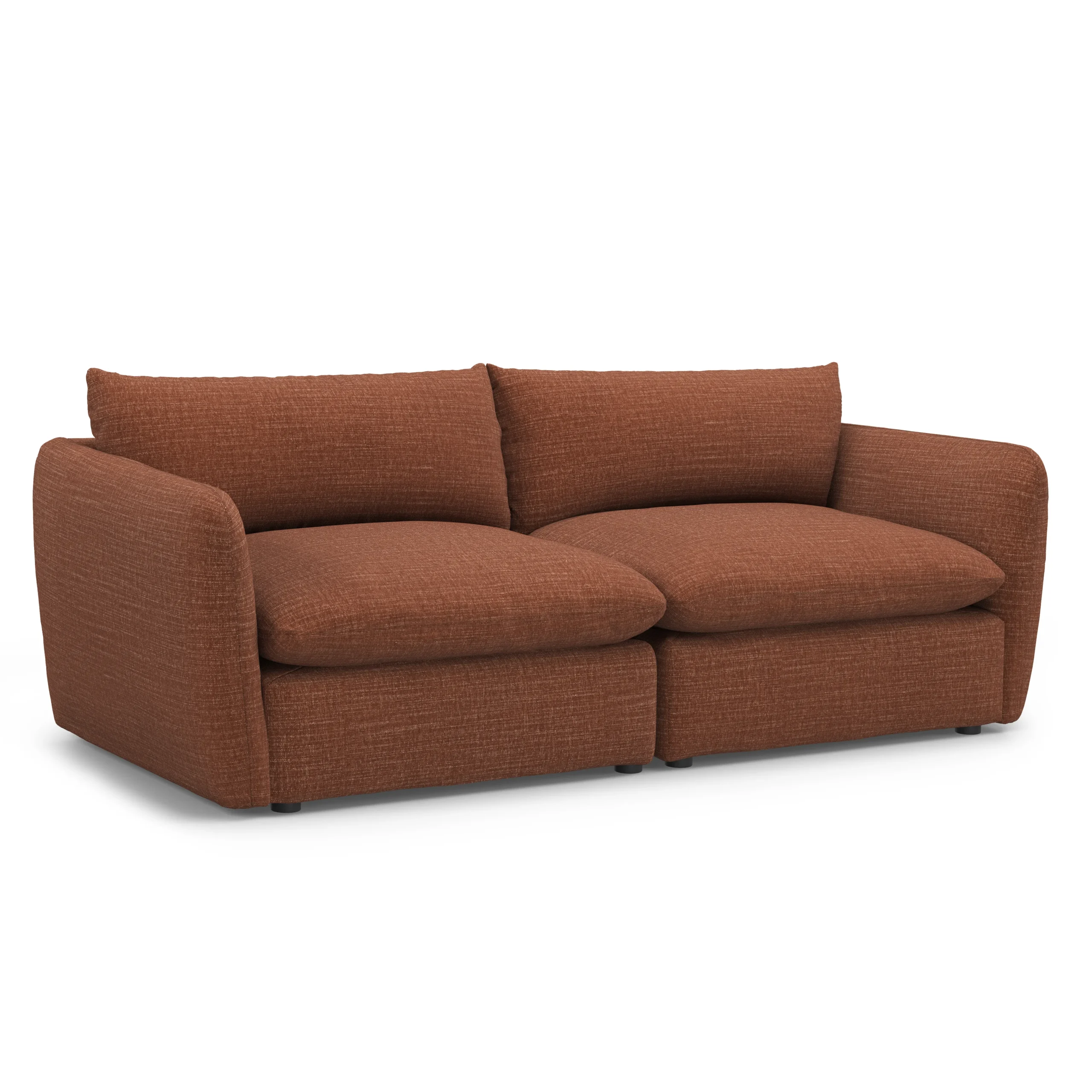 Leigh 92_ Modular Sofa - Napa Rust - Image 3