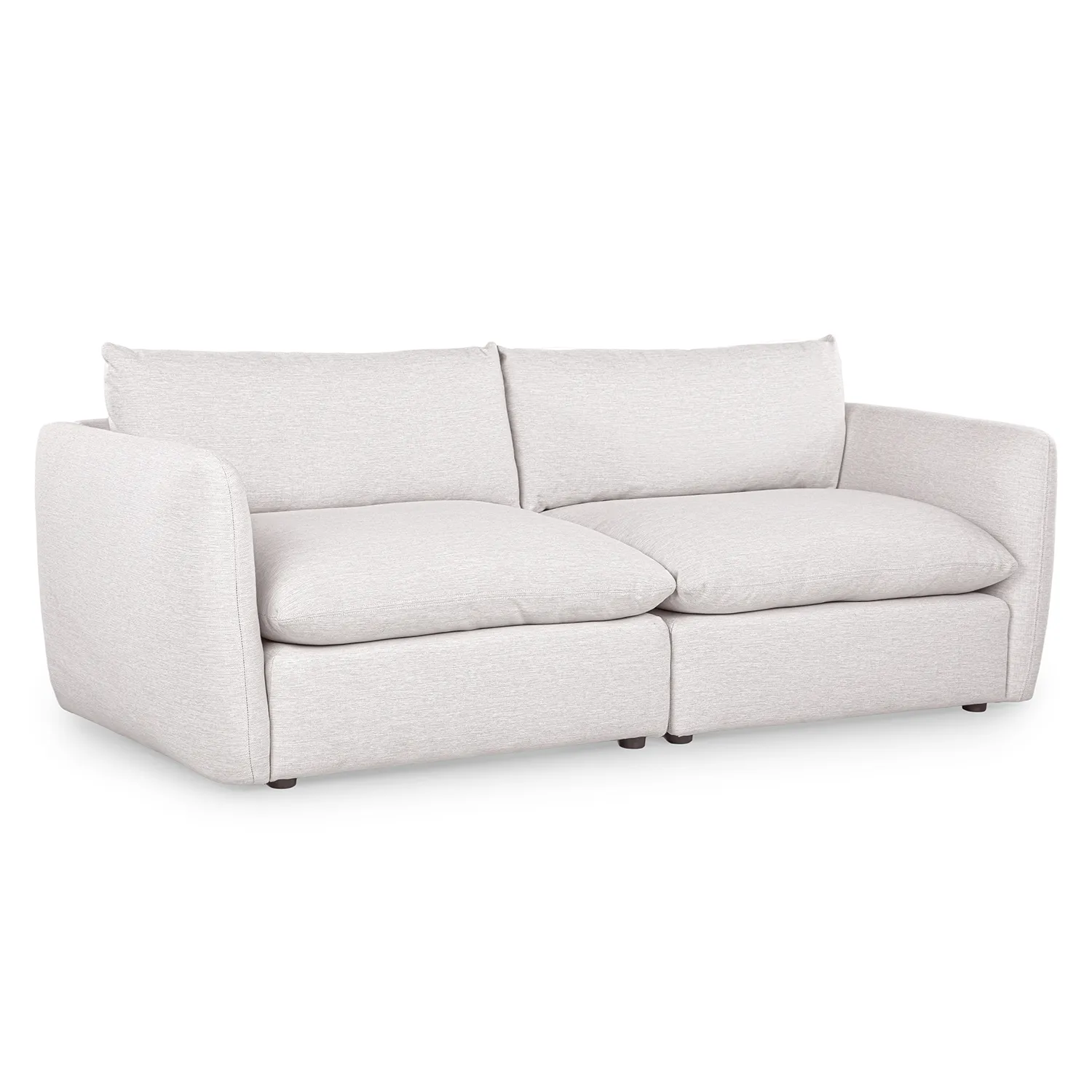 Leigh 92_ Modular Sofa - Silver Ivory - Image 9