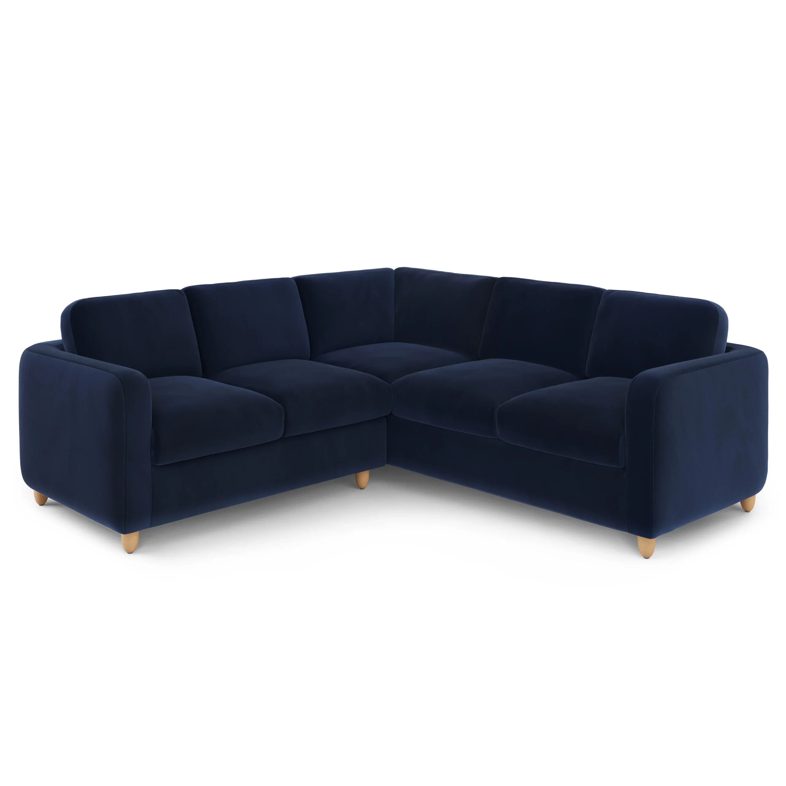 Vati 92_ Velvet Corner Sectional - Natural Oak and Hale Ink - Image 10