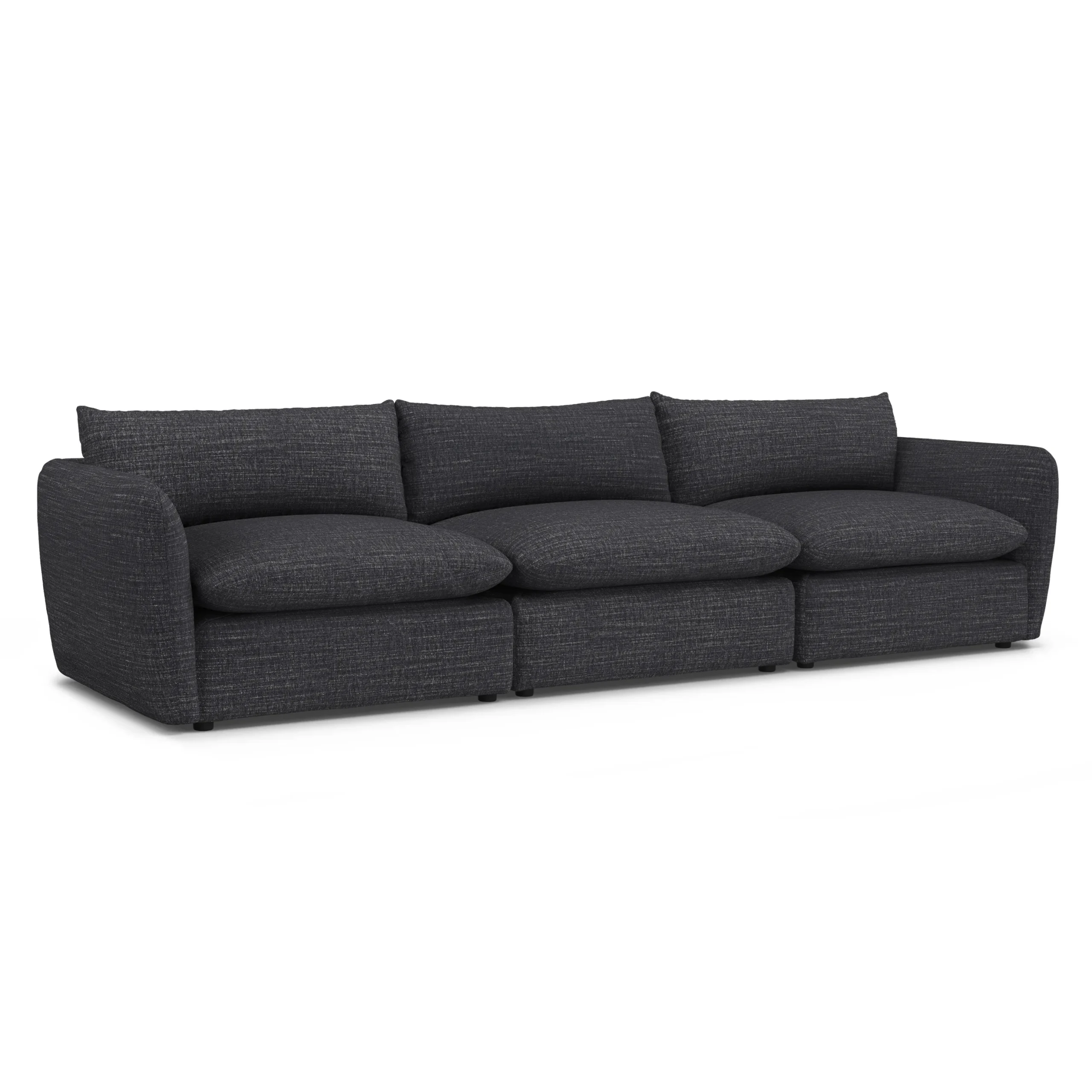 Leigh 131.5_ Modular Sofa - Napa Charcoal - Image 3