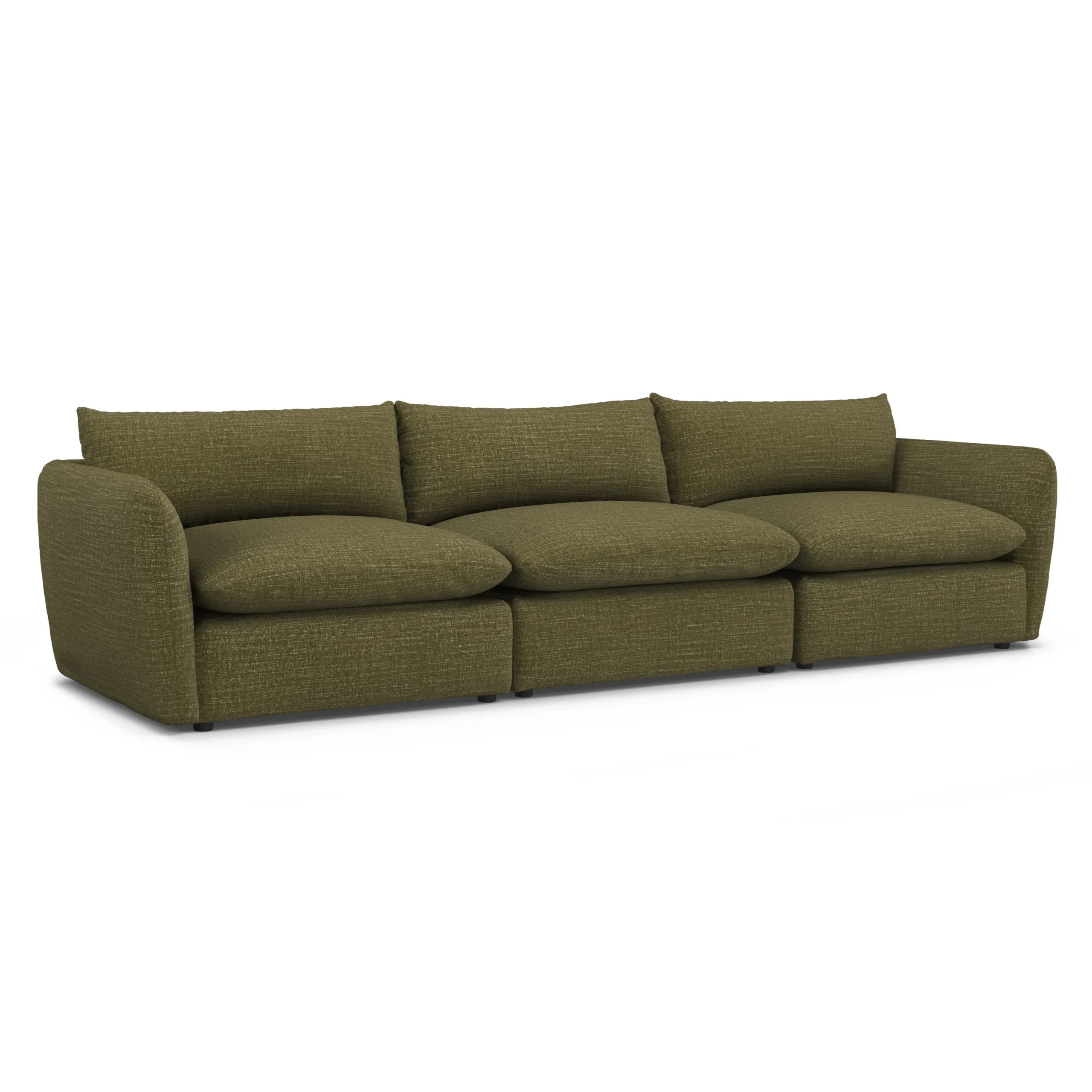 Leigh 131.5_ Modular Sofa - Napa Moss - Image 3