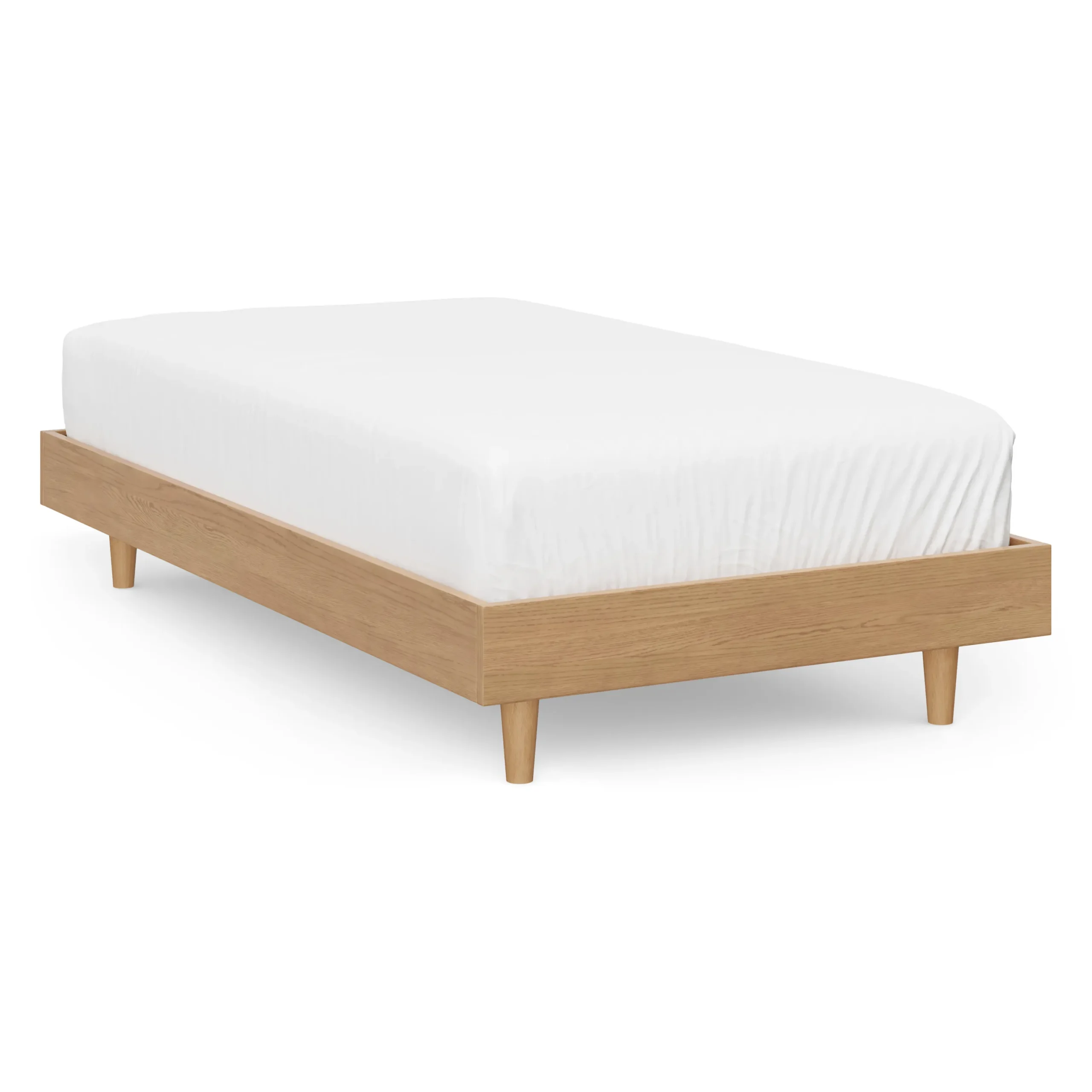 Basi Twin Bed Frame - White Oak - Image 6