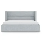 Calabri King Upholstered Bed - Silver Light Blue