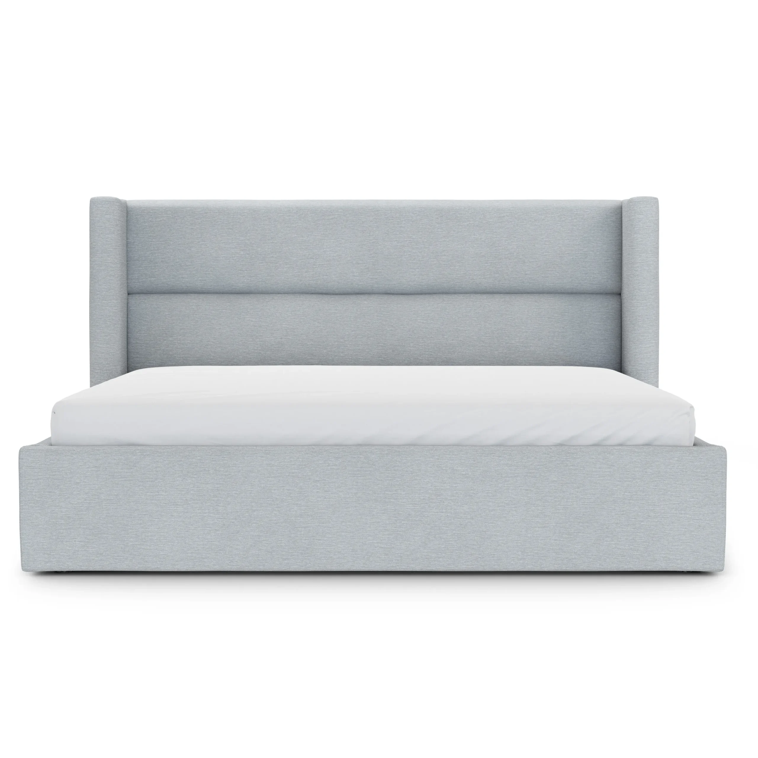 Calabri King Upholstered Bed - Silver Light Blue - Image 7