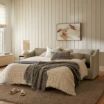 Landry 84.5_ Sofa Bed - Napa Dove