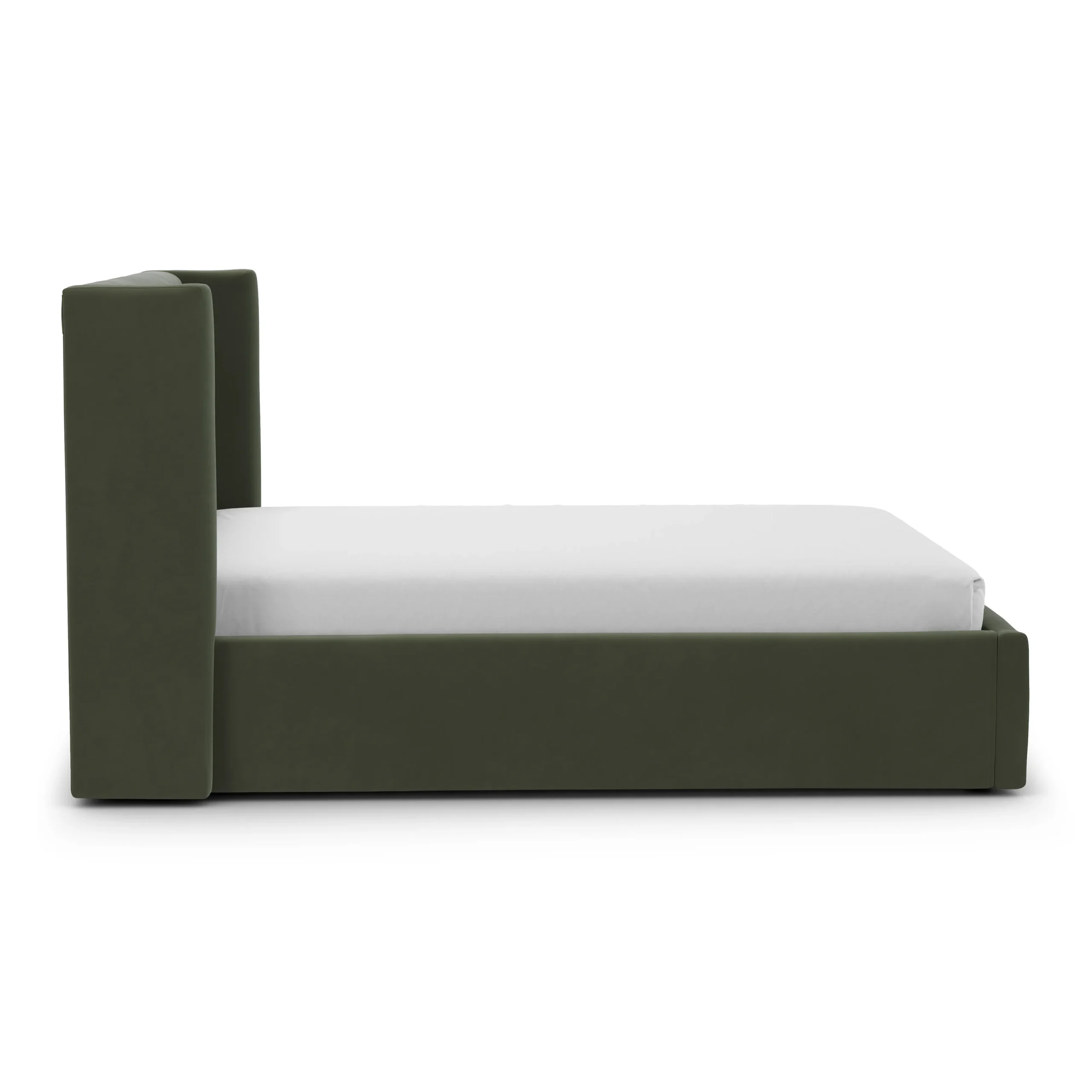 Calabri Queen Velvet Bed - Hale Fir Green - Image 7