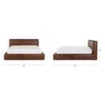 Cigar King Leather Storage Bed - Rawhide Brown