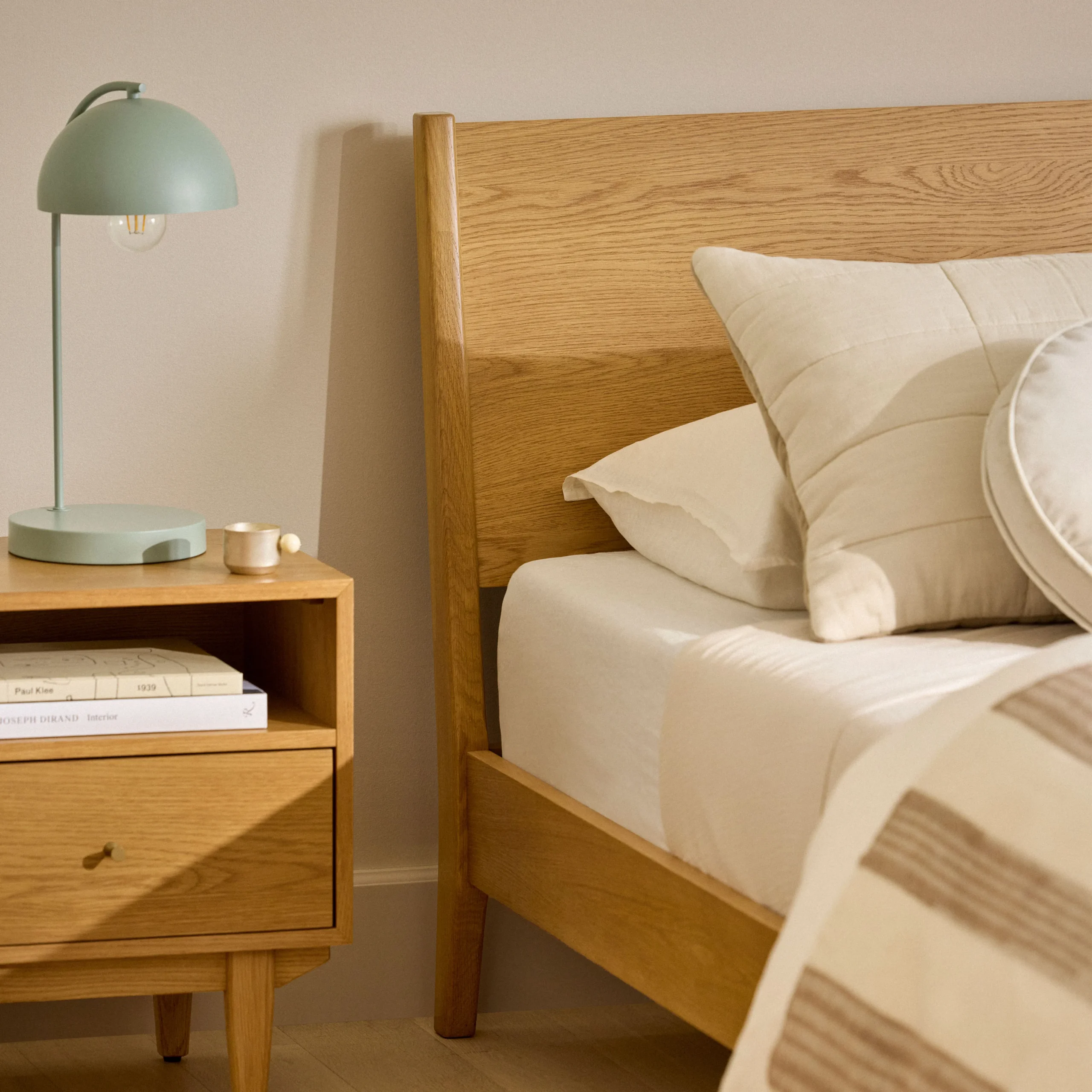 Cooper Queen Low Profile Bed - Natural Oak - Image 9