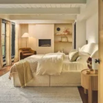 Kayra King Upholstered Storage Bed - Ivory Bouclé