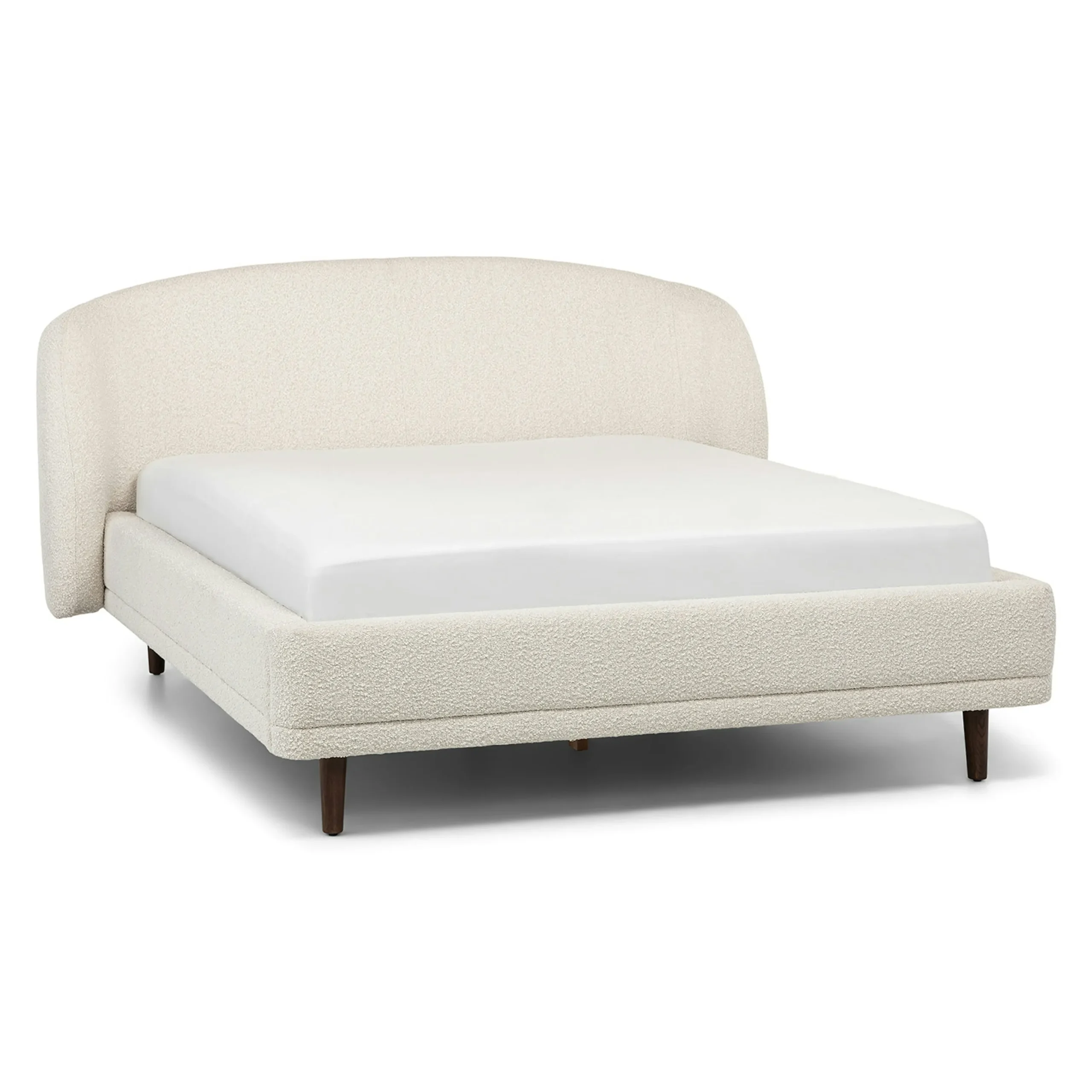 Kayra Queen Upholstered Bed - Ivory Bouclé - Image 8