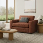 Riley 57.5_ Sleeper Chair - Napa Rust