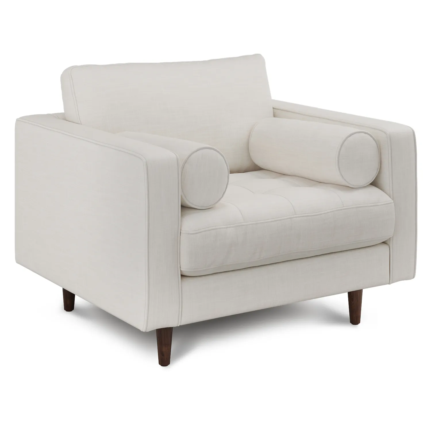 Sven 42_ Tufted Lounge Chair - Biscuit Cream - Image 10