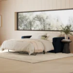 Riley 84_ Velvet Sofa Bed - Hale Ink