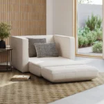 Sven 45.5_ Tufted Sleeper Chair - Biscuit Cream