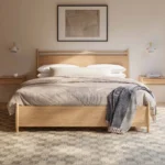 Lenia King Panel Storage Bed - White Oak