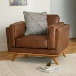 Timber 41_ Leather Lounge Chair - Charme Chocolat