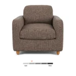 Vati 37_ Lounge Chair - Honey Oak and Buckler Brown