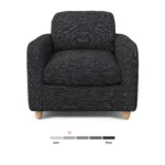Vati 37_ Lounge Chair - Napa Charcoal