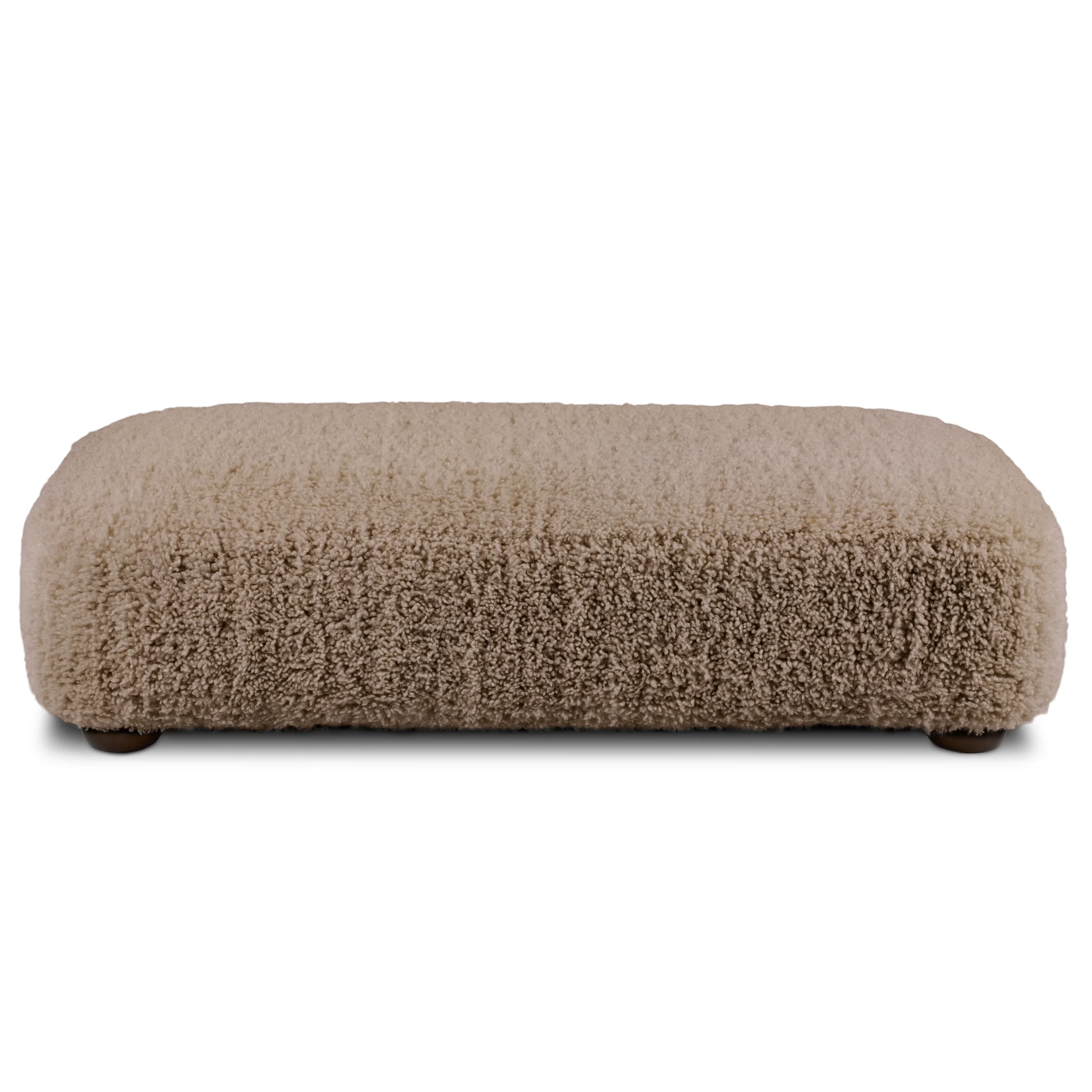 Berkley 59_ Ottoman - Long Shearling Taupe - Image 8