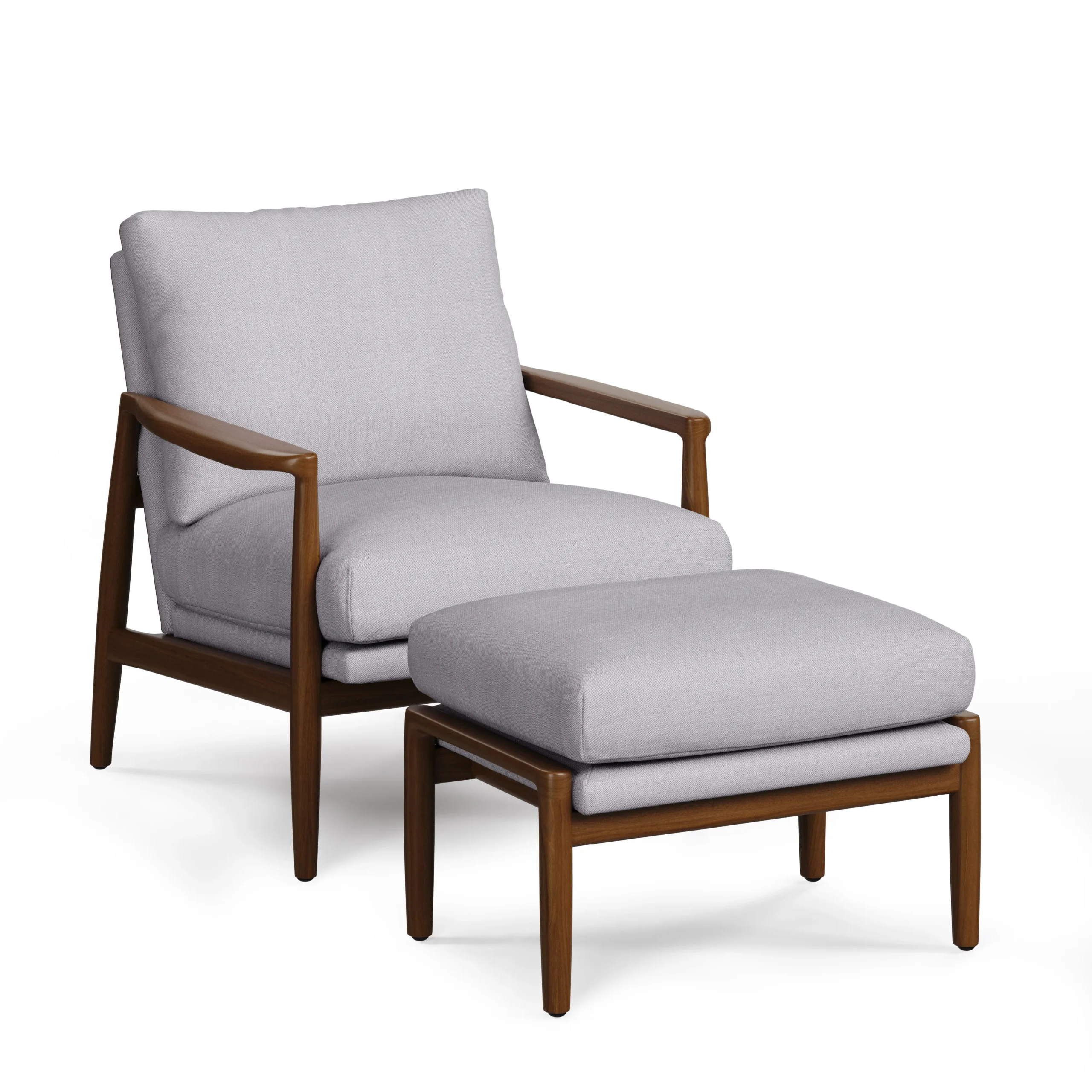 Bavel 26_ Lounge Set - Walnut and Field Gray - Image 3
