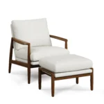 Bavel 26_ Lounge Set - Walnut and Field Ivory