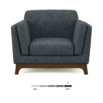 Ceni 39_ Lounge Chair - Denim Blue