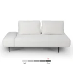 Divan 76_ Left Chaise Lounge - Quartz White