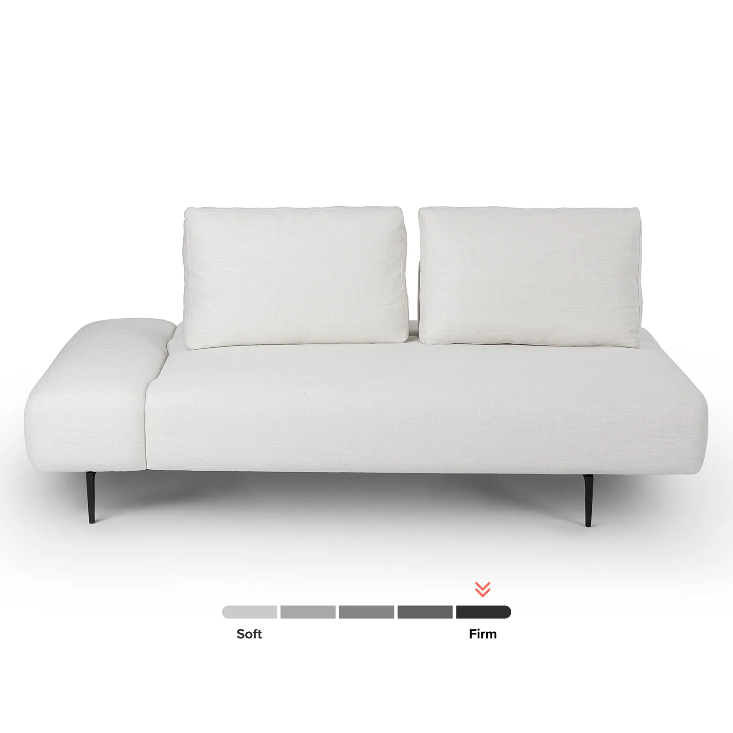 Divan 76_ Left Chaise Lounge - Quartz White - Image 11