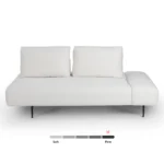 Divan 76_ Right Chaise Lounge - Quartz White