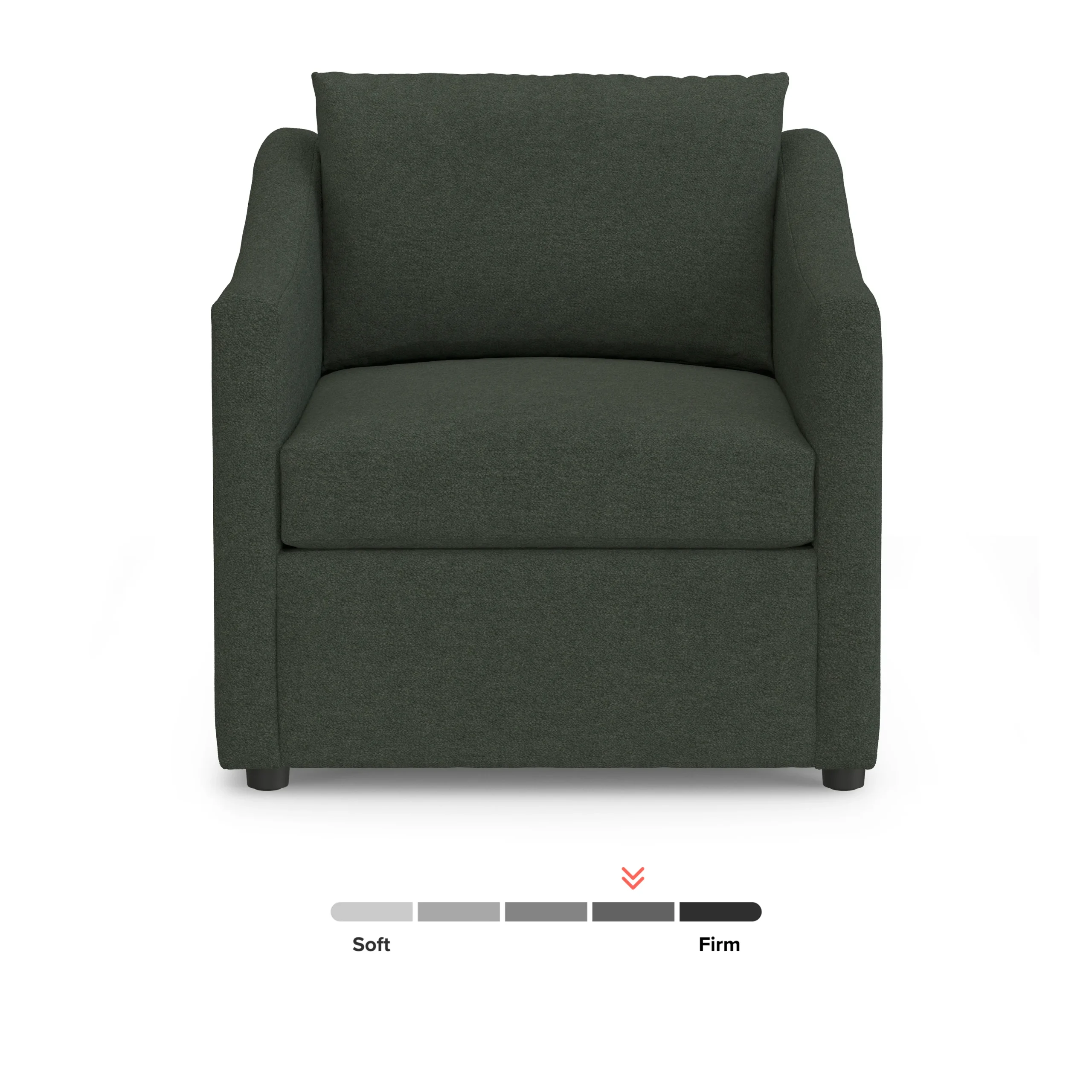 Landry 32.25_ Lounge Chair - Green Wool Bouclé - Image 11