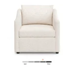 Landry 32.25_ Lounge Chair - Ivory Wool Bouclé