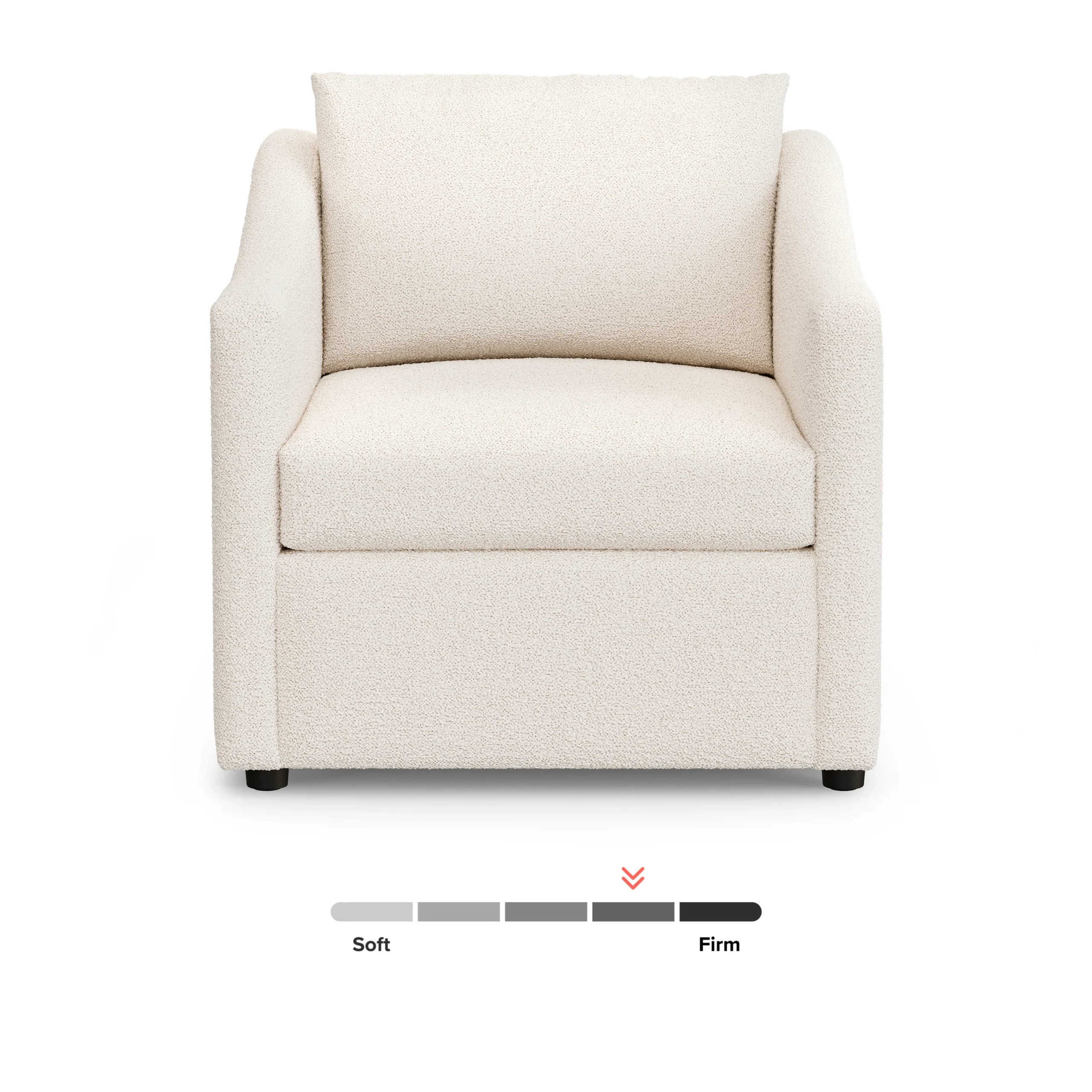 Landry 32.25_ Lounge Chair - Ivory Wool Bouclé - Image 11